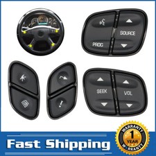 4pcs Steering Wheel Switch Control Buttons Fit For 2003-07 Cadillac Escalade Esv