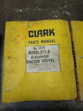 CLARK MICHIGAN 275B ARTICULATED TRACTOR SHOVEL PARTS MANUAL No. 3070