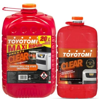 Combustibile Liquido Ultra Inodore per Stufe Riscaldamento Toyotomi 10 20 Lt
