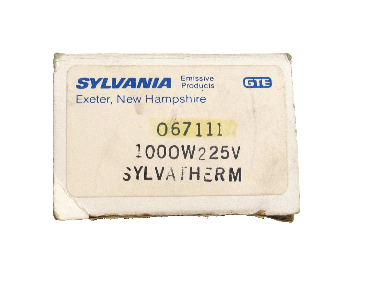 Sylvania 067111 1000W 225V Infrared Ceramic Heater Element New