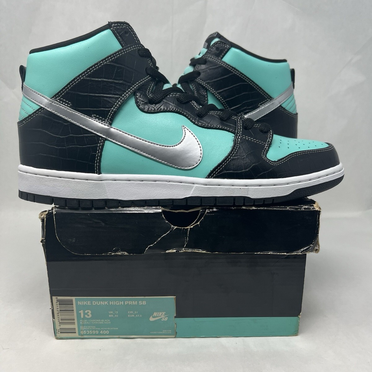 Nike SB Dunk High Tiffany Diamond Supply 2014 Size 13 653599