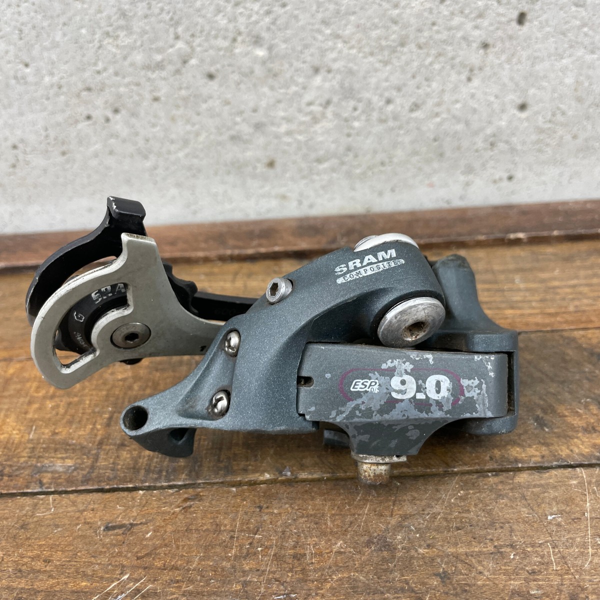 パーツ SRAM ESP 9.0 Carbon Composit 9 Speed SRAM ESP 9.0 Composite Rear Derailleur: Carbon Composite