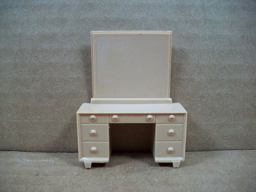 Vintage Marx Dollhouse Furniture ~ Bedroom Set ~ 3 Pieces - Picture 10 of 14