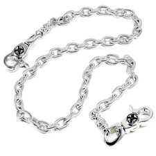 DK Simple Strong Basic Biker Trucker Key Jean Wallet Chain (27") Silver SCS36