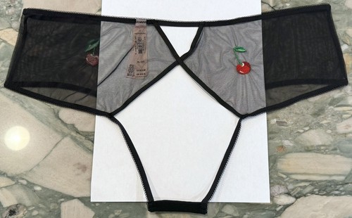 NUEVO Victoria Secret Muy Sexy Cerezo Bordado Malla Espalda Abierta Descarado Negro XXL - Imagen 3 de 6
