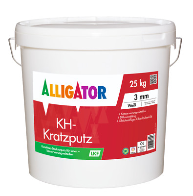 Alligator KH-Kratzputz LKF 2 mm 25 kg weiß