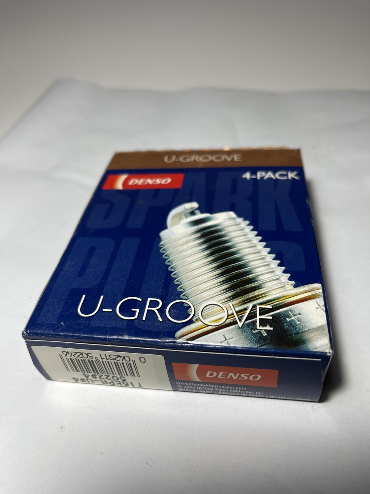 Denso 5022 T16EPR-U U-Groove Spark Plug Set of 4