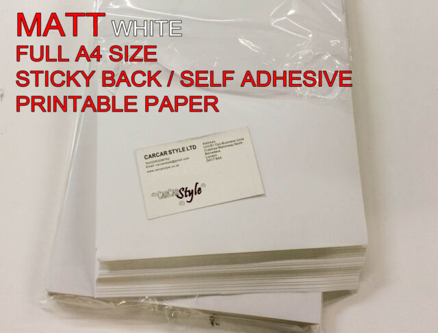 x White Matt Self Adhesive Sticker Paper Sheet Address Label Uk For Sale Online Ebay