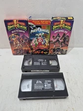 Lot of 5 Vintage MMPR Power Rangers VHS Tapes Movies Untested 1990s TV