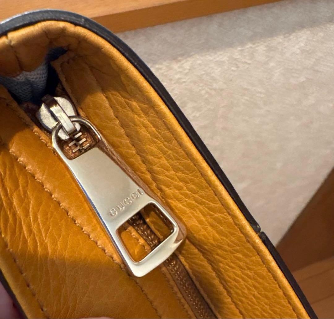 GUCCI Large Yellow Leather Tote Bag GG Logo Charm Italy Unused thumbnail 4