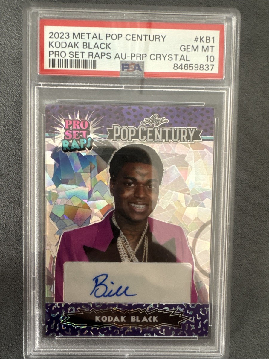 Kodak Black Pop Century サインカード 1/3 2023 Leaf Pop Century Kodak Black #PSR-KB1 Pro Set PRP Crystal