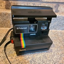 Polaroid Camera Spirit One Step 600 Land Black Instant Rainbow Stripe Y7 