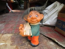 Vintage 1982 Thomas Dam Norfin Troll Doll 243 Made In Denmark 10 inch