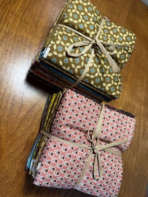 Andover Fabrics 1800s Reproduction Cotton Quilt Fabric Bundles Stacked Assortmen