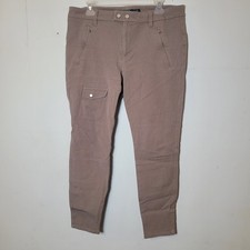 Ralph Lauren Tan Cotton And Viscose Cargo Pants Size 14