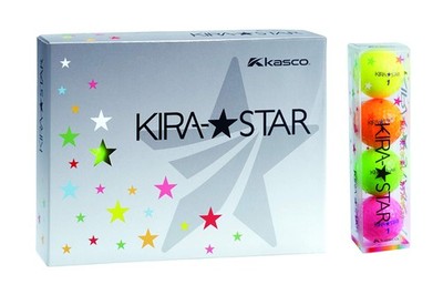 Kasco Kira Star2 Golf Balls, 4-Color Assortment, 4 Balls Per Pack_