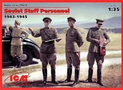 Soviet Headquarters Personnel 1943-1945 1/35 ICM