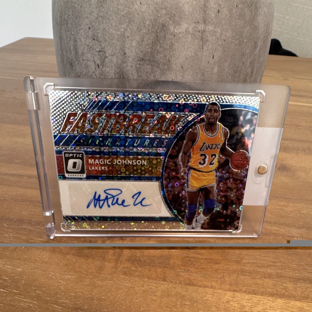 Panini Magic Johnson Basketball Autographed Sports Trading Cards