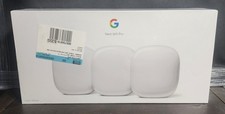 GOOGLE Nest Pro Wi-Fi 6E AXE540 Mesh Router 3-Pack Snow GA03690-US NEW SEALED