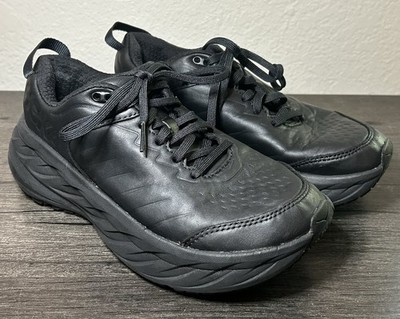 Hoka One One W Bondi SR Women's Size US Black Nonslip Running Work  Shoes