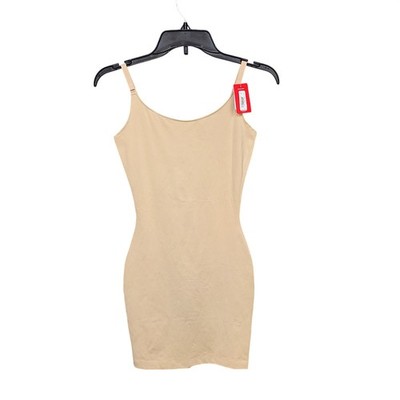 Spanx Socialight Cami Full Slip Natural Glam Beige Shapewear Womens Medium