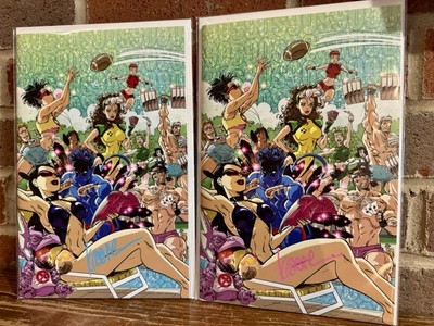 2x Signed By Kaare Andrews X-Men #35 Unknown Comics Kaare Exclusive Coa