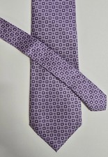 Bijoux Terner Necktie Mens Purple Geometric 1...