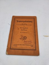 Papiergestaltung Lehrbuch 1926 Engelhardt Lil...