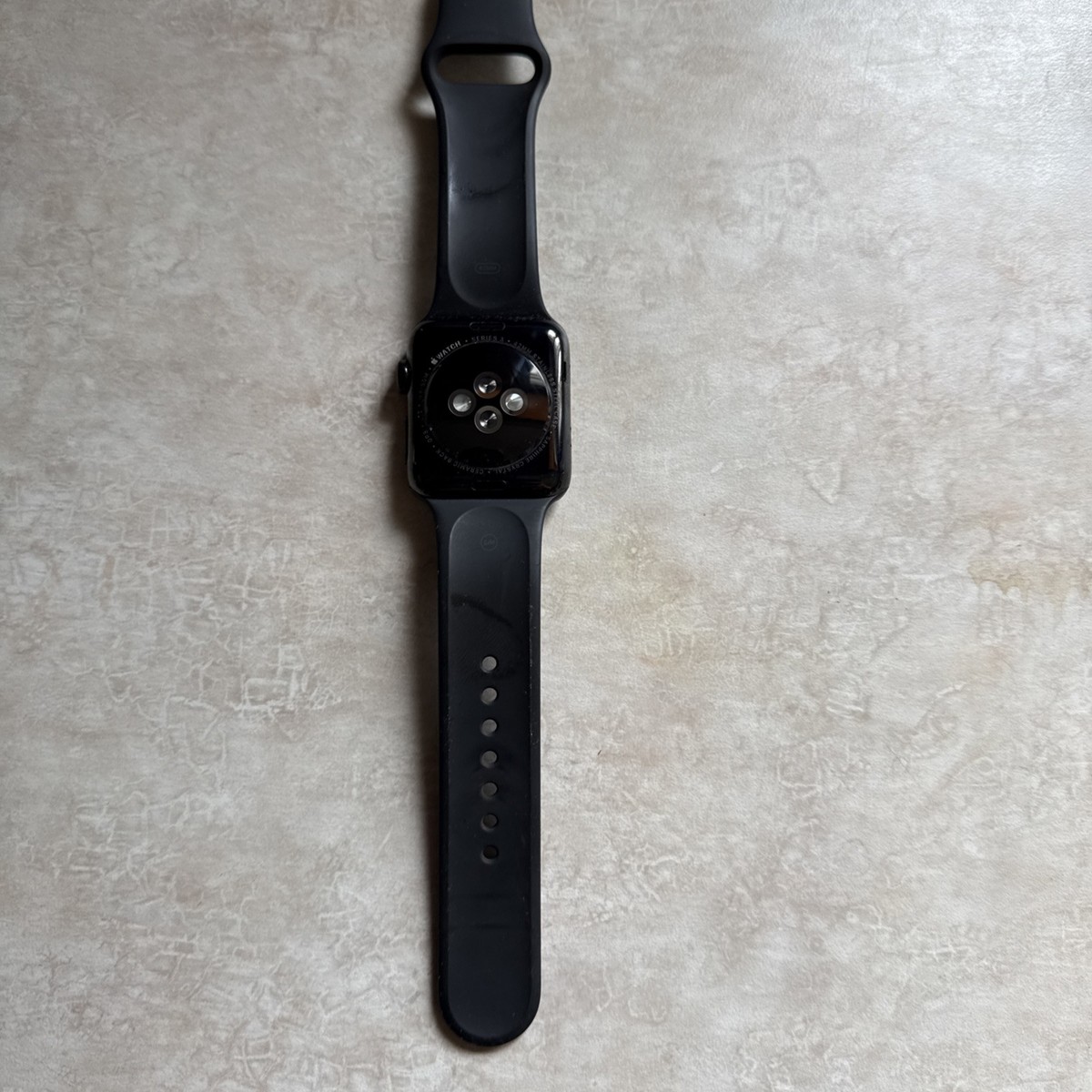 Apple Watch Edition 42mm Gray S.S. Case with Gray/Black Sport Band