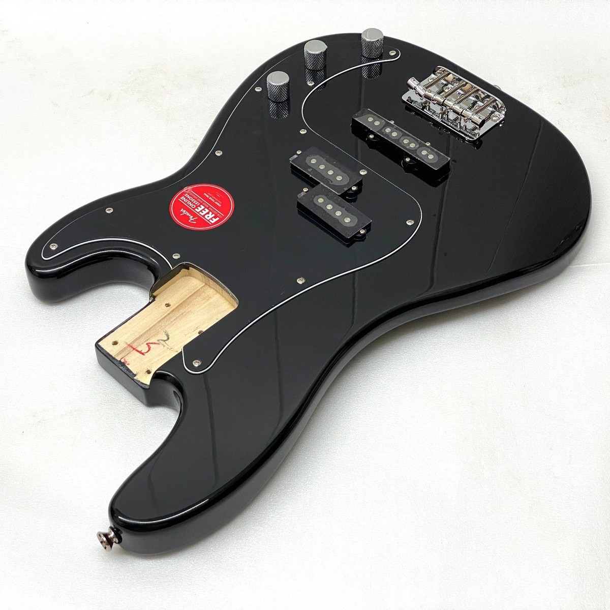 Genuine! Fender Squier FULLY LOADED PJ BASS BODY Black P Guitar