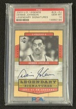 PSA 10 Dennis Johnson AUTO 2003 U. D. Legends Legendary Signatures Boston Celtic