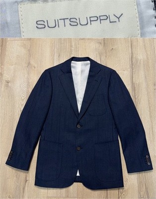 Mens SUITSUPPLY Hudson FL Wool Blazer Sport Coat Jacket Size 36 46 S