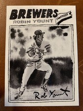 2025 Topps Shoebox Treasures ROBIN YOUNT by Andy Friedman Grayscale Filter /75