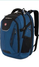 SwissGear Travel Tech Elite Laptop Backpack   Fits 16  Laptops Pockets Blue/Black