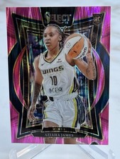 2025 Panini Select WNBA #76 Aziaha James Pink Flash Prizms