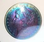 1883-O MORGAN Silver DOLLAR PC MS!!66  Amazing Toned