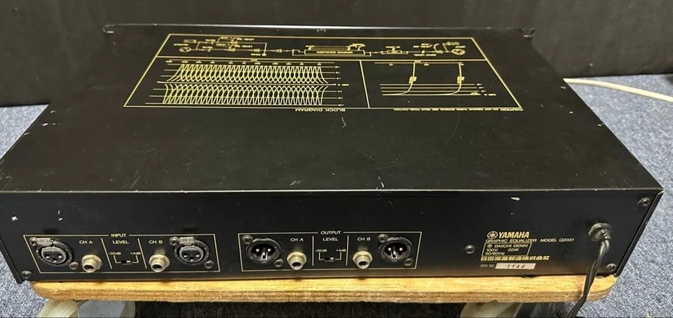 Yamaha Q2031A Graphic Equalizer Dual Channel 31Band Rack Mounted Audio Equipment - Image 3 of 4