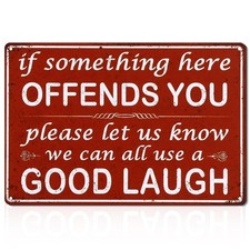 Funny Bar Signs Vintage Tin Plate Metal Sign If 7.9" x 11.8", red,white 