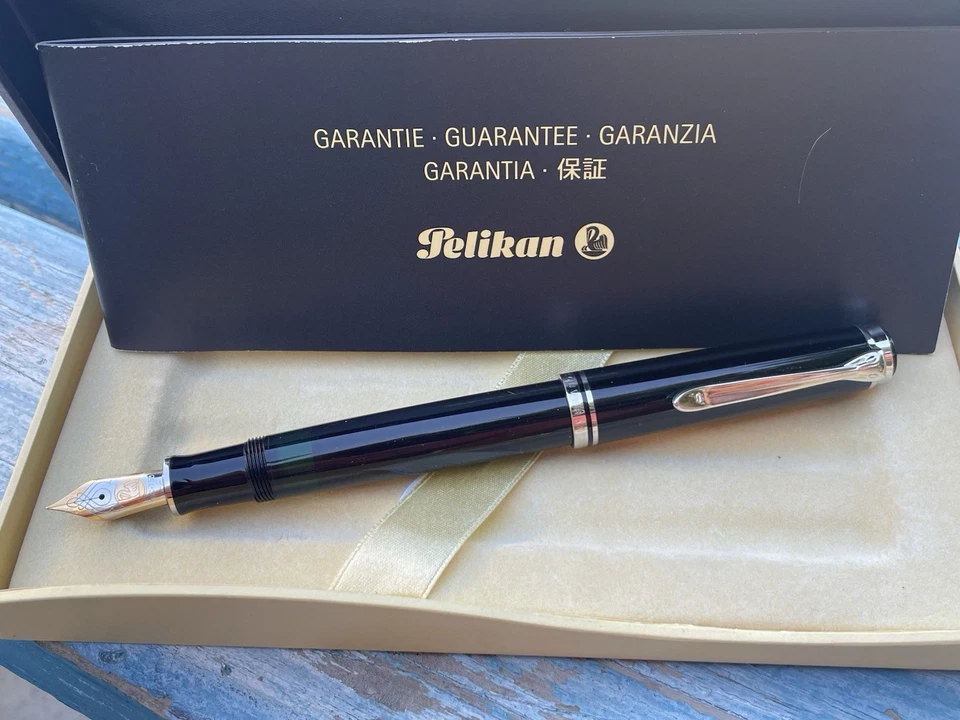 Pelikan перьевая ручка 18C 750 Souveran M800 черный EF новый в коробке - Изображение 2 из 4