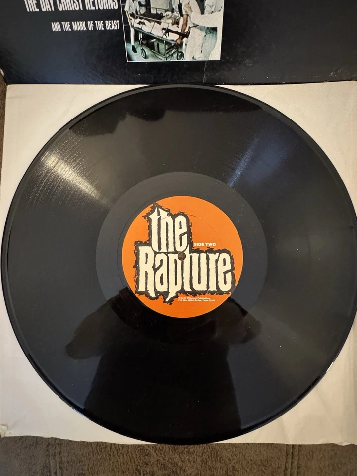 The Rapture LP David Wilkerson WLP 1001 Vinyl Christian Prophecy Mark of Beast Foto 4 de 4