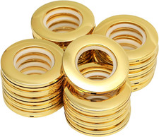20 Pcs Plastic Curtain Grommets, ABS Curtain Eyelet Rings, round Rings, Inner Di