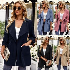 Women's Fashion Temperament Leisure Solid Color Coat Top