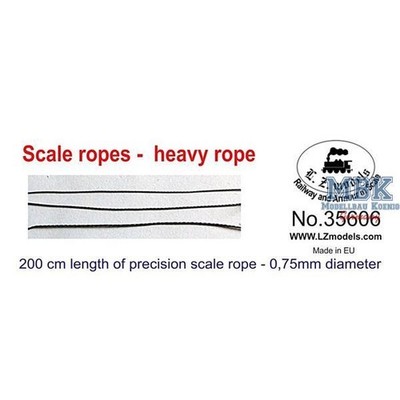 LZmodels LZ35606 Scale ropes / Seile very fine rope 0,75mm dia