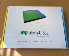 Math U See Manipulatives Algebra Decimal Insert Kit - Excellent Condition