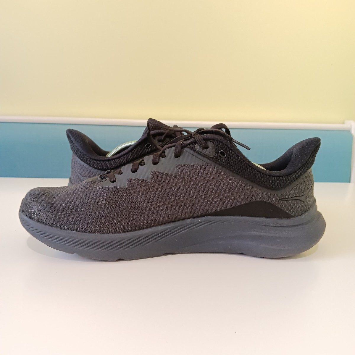 Hoka One One Solimar Shoes Mens 12.5 D Triple Black 1123074 BBLC Walk Running Hoka One One Solimar Triple Black Men main image 3