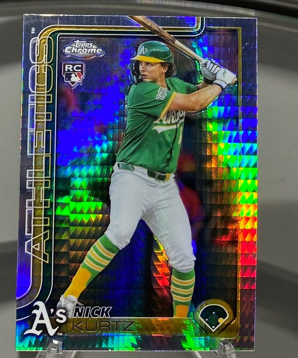 2025 Topps Chrome Update Series - Nick Kurtz #USC178 Prism Refractor (RC)
