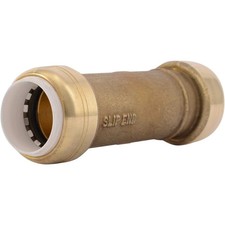 Sharkbite 3/4In Pvc X 3/4In Pvc Brass Slip Coupling