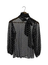 RED VALENTINO Long Sleeve Blouse Nylon BLK