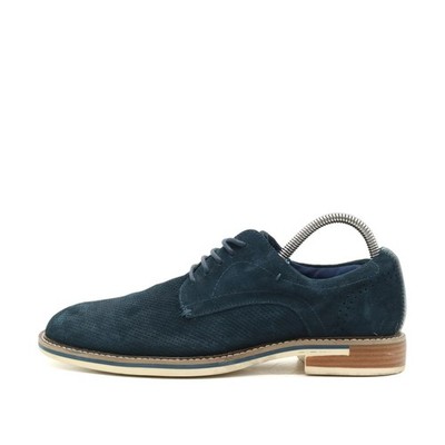 Steve Madden Herren Schnürschuhe EU 41 STAMP Dunkelblau Perforiertes Design