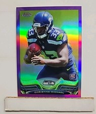 2013 Topps Chrome Christine Michael #186 Purple Refractor Rookie #'d 066/499 U1